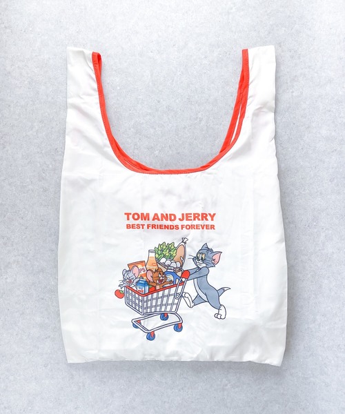 Tom&Jerry(トムアンドジェリー)の「TOM and JERRY×Flapper スーパーマーケットエコバッグ(エコバッグ/サブバッグ・レディース・オレンジ/ブルー・FREE)」の9枚目の写真