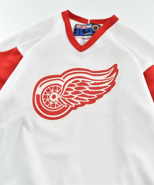 LABORATORY R(ラボラトリーアール)の「【USED】CCM “Detroit Red Wings” ゲームシャツ(Tシャツ/カットソー・メンズ・ホワイト・X-LARGE)」の2枚目の写真