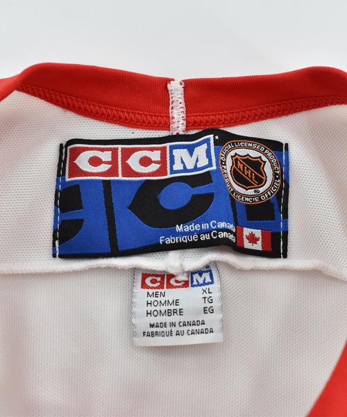 LABORATORY R(ラボラトリーアール)の「【USED】CCM “Detroit Red Wings” ゲームシャツ(Tシャツ/カットソー・メンズ・ホワイト・X-LARGE)」の6枚目の写真