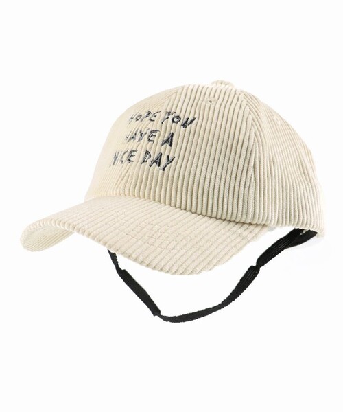 BRANSHES(ブランシェス)の「コーデュロイロゴキャップ(キャップ・キッズ・チャコールグレー/キャメル/アイボリー・L/M)」の14枚目の写真