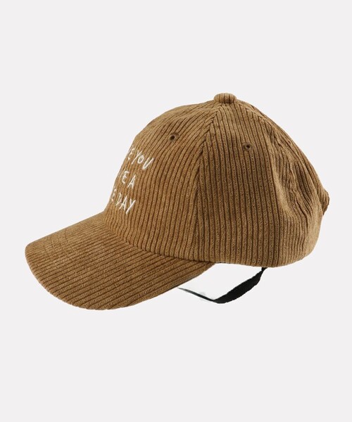 BRANSHES(ブランシェス)の「コーデュロイロゴキャップ(キャップ・キッズ・チャコールグレー/キャメル/アイボリー・L/M)」の4枚目の写真