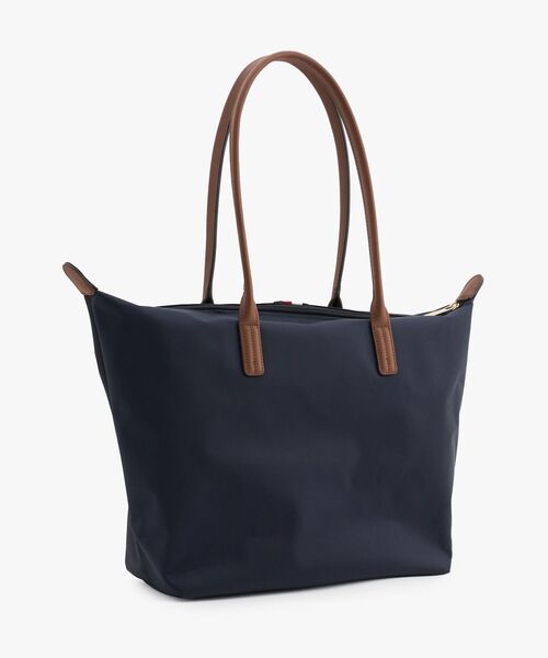 TOMMY HILFIGER(トミーヒルフィガー)の「ポペット グローバルストライプ トートバッグ(トートバッグ・レディース・ネイビー・FREE)」の4枚目の写真