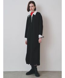バイカラーポロワンピース