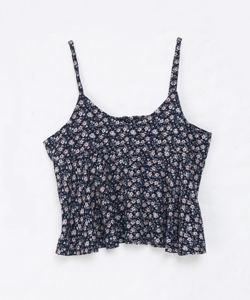 Chico（チコ）の「花柄ｷｬﾐ（キャミソール・レディース・ホワイト/モスグリーン/ネイビー・FREE）」の3枚目の写真
