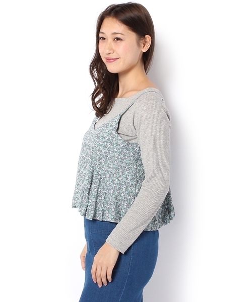 Chico（チコ）の「花柄ｷｬﾐ（キャミソール・レディース・ホワイト/モスグリーン/ネイビー・FREE）」の6枚目の写真