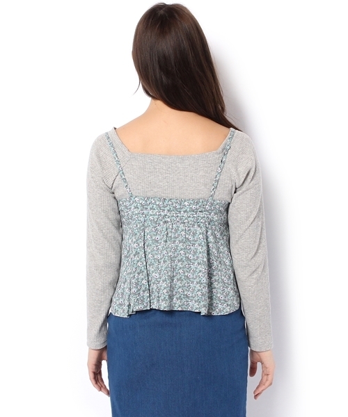 Chico（チコ）の「花柄ｷｬﾐ（キャミソール・レディース・ホワイト/モスグリーン/ネイビー・FREE）」の7枚目の写真