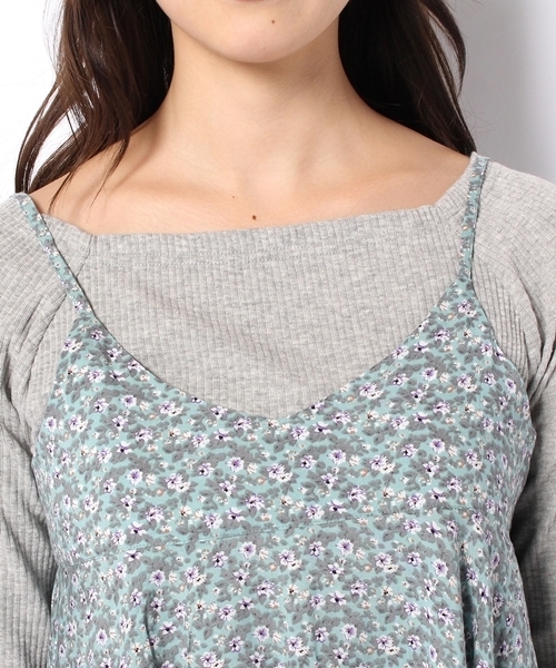 Chico（チコ）の「花柄ｷｬﾐ（キャミソール・レディース・ホワイト/モスグリーン/ネイビー・FREE）」の8枚目の写真