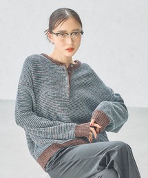LEPSIM（レプシィム）の「MOUL／ヘンリーボーダーニット　1069246（ニット/セーター）」