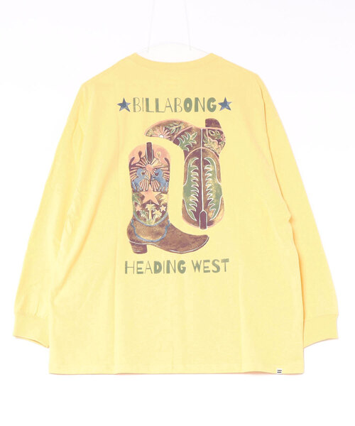 BILLABONG(ビラボン)の「BILLABONG ウィメンズ GLOBAL GRAPHIC LS TEE ロンT 【接触冷感】【LOOSE FIT】【2026年秋冬モデル】/ビラボンバックプリント・袖プリント長袖ロンt(Tシャツ/カットソー・レディース・アイボリー/イエロー系その他/オフホワイト・LARGE/MEDIUM)」の7枚目の写真