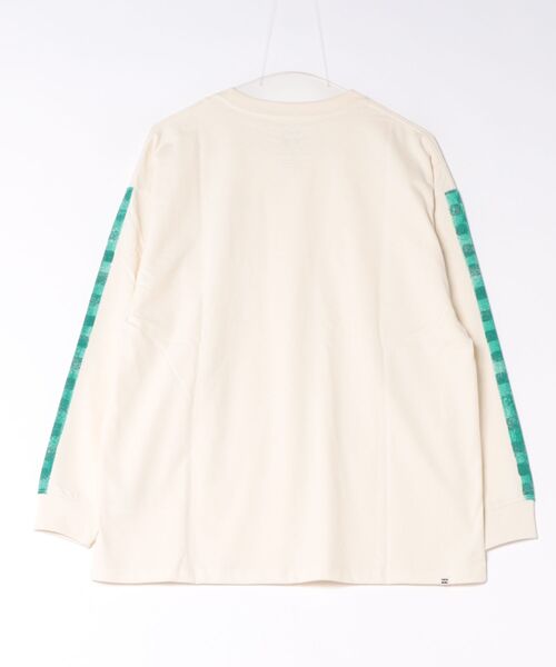 BILLABONG(ビラボン)の「BILLABONG ウィメンズ GLOBAL GRAPHIC LS TEE ロンT 【接触冷感】【LOOSE FIT】【2026年秋冬モデル】/ビラボンバックプリント・袖プリント長袖ロンt(Tシャツ/カットソー・レディース・アイボリー/イエロー系その他/オフホワイト・LARGE/MEDIUM)」の8枚目の写真