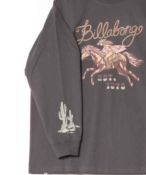 BILLABONG(ビラボン)の「BILLABONG ウィメンズ GLOBAL GRAPHIC LS TEE ロンT 【接触冷感】【LOOSE FIT】【2026年秋冬モデル】/ビラボンバックプリント・袖プリント長袖ロンt(Tシャツ/カットソー・レディース・アイボリー/イエロー系その他/オフホワイト・LARGE/MEDIUM)」の6枚目の写真