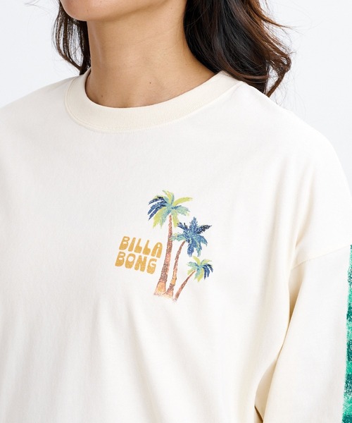 BILLABONG(ビラボン)の「BILLABONG ウィメンズ GLOBAL GRAPHIC LS TEE ロンT 【接触冷感】【LOOSE FIT】【2026年秋冬モデル】/ビラボンバックプリント・袖プリント長袖ロンt(Tシャツ/カットソー・レディース・アイボリー/イエロー系その他/オフホワイト・LARGE/MEDIUM)」の15枚目の写真