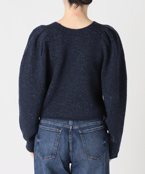Spick & Span(スピックアンドスパン)の「ショルダーパフクルーネックプルオーバー(ニット/セーター・レディース・チャコールグレー/ネイビー・FREE)」の22枚目の写真
