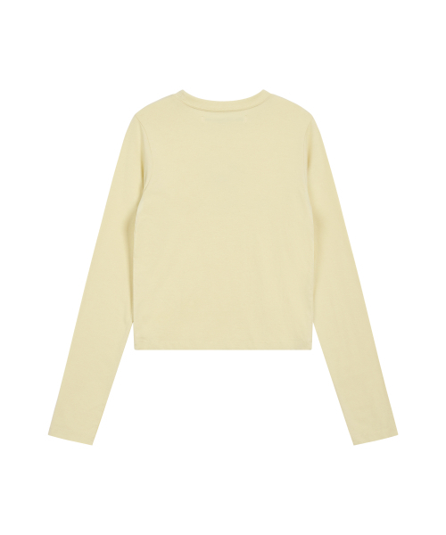 Rest&Recreation(レストアンドレクリエーション)の「RiRi LOGO LONG SLEEVE - LIGHT YELLOW(Tシャツ/カットソー・レディース・その他・ONE)」の2枚目の写真