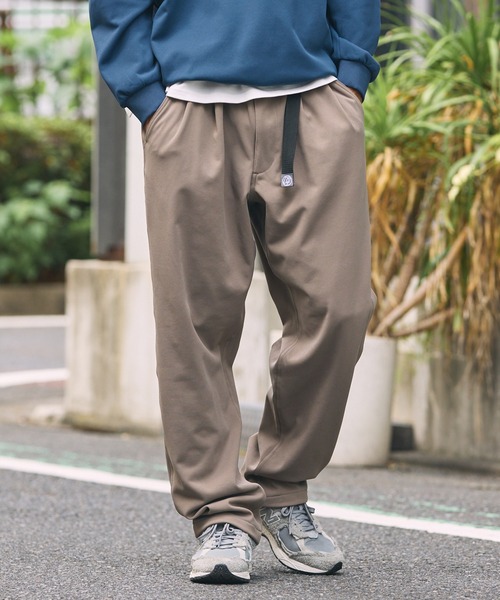 多功能織帶腰帶打褶漸窄休閒長褲 吸水速乾 抗起毛球 防曬 易打理