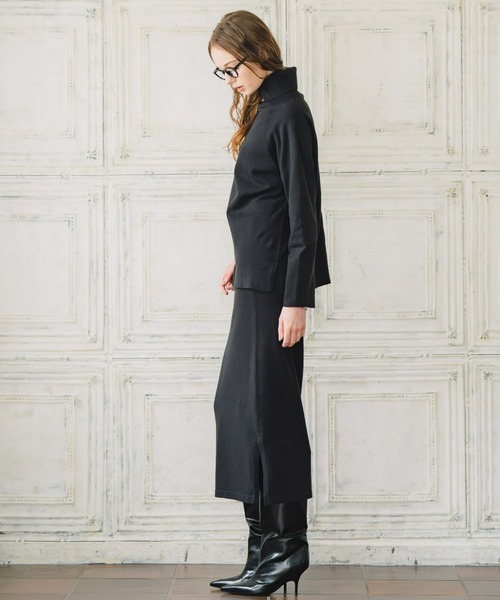 Maison INNESS(メゾンアイネス)の「【ZOZO限定】エフォートレスニットセットアップ(セットアップ・レディース・ブラック/ブラウン・S/M/L/LL/3L)」の9枚目の写真