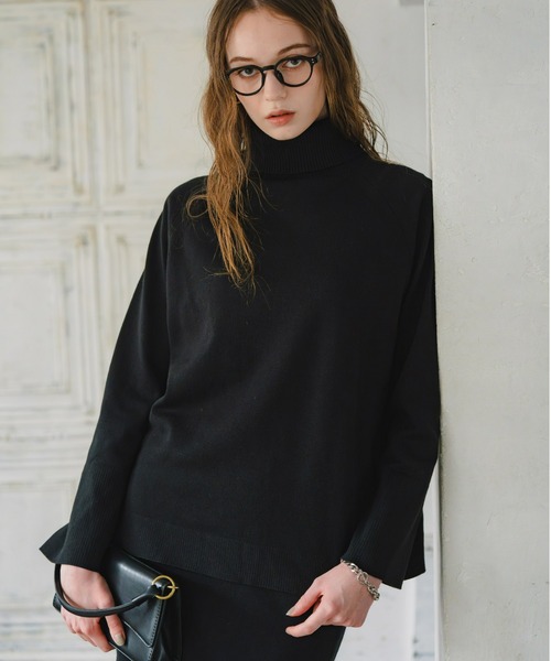 Maison INNESS(メゾンアイネス)の「【ZOZO限定】エフォートレスニットセットアップ(セットアップ・レディース・ブラック/ブラウン・S/M/L/LL/3L)」の8枚目の写真