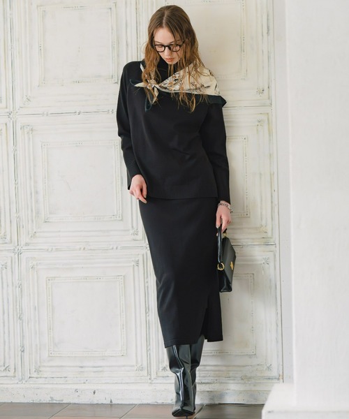 Maison INNESS(メゾンアイネス)の「【ZOZO限定】エフォートレスニットセットアップ(セットアップ・レディース・ブラック/ブラウン・S/M/L/LL/3L)」の11枚目の写真