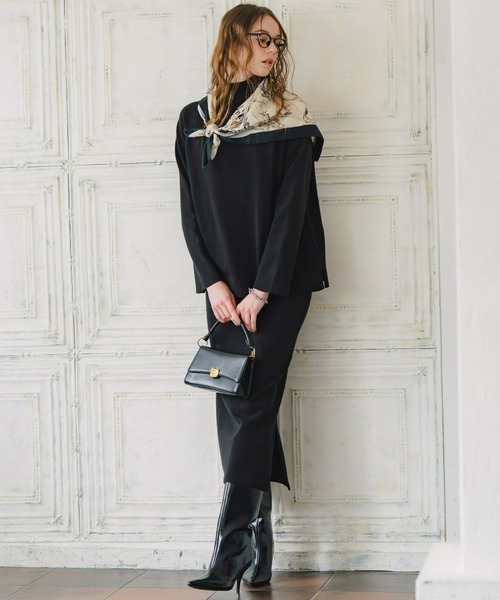 Maison INNESS(メゾンアイネス)の「【ZOZO限定】エフォートレスニットセットアップ(セットアップ・レディース・ブラック/ブラウン・S/M/L/LL/3L)」の12枚目の写真