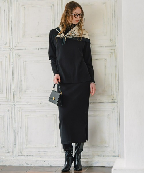 Maison INNESS(メゾンアイネス)の「【ZOZO限定】エフォートレスニットセットアップ(セットアップ・レディース・ブラック/ブラウン・S/M/L/LL/3L)」の13枚目の写真