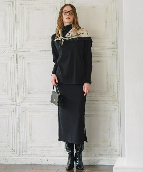 Maison INNESS(メゾンアイネス)の「【ZOZO限定】エフォートレスニットセットアップ(セットアップ・レディース・ブラック/ブラウン・S/M/L/LL/3L)」の14枚目の写真