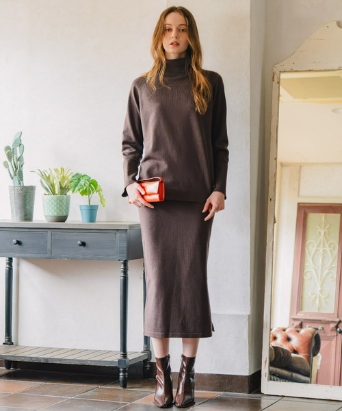 Maison INNESS(メゾンアイネス)の「【ZOZO限定】エフォートレスニットセットアップ(セットアップ・レディース・ブラック/ブラウン・S/M/L/LL/3L)」の17枚目の写真