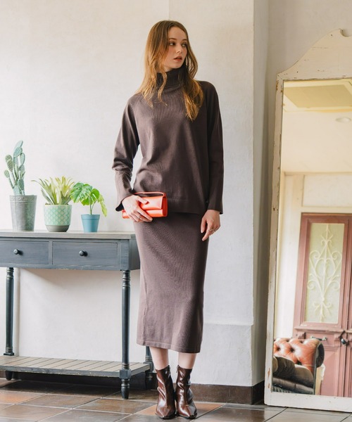 Maison INNESS(メゾンアイネス)の「【ZOZO限定】エフォートレスニットセットアップ(セットアップ・レディース・ブラック/ブラウン・S/M/L/LL/3L)」の18枚目の写真