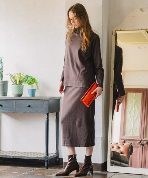 Maison INNESS(メゾンアイネス)の「【ZOZO限定】エフォートレスニットセットアップ(セットアップ・レディース・ブラック/ブラウン・S/M/L/LL/3L)」の19枚目の写真