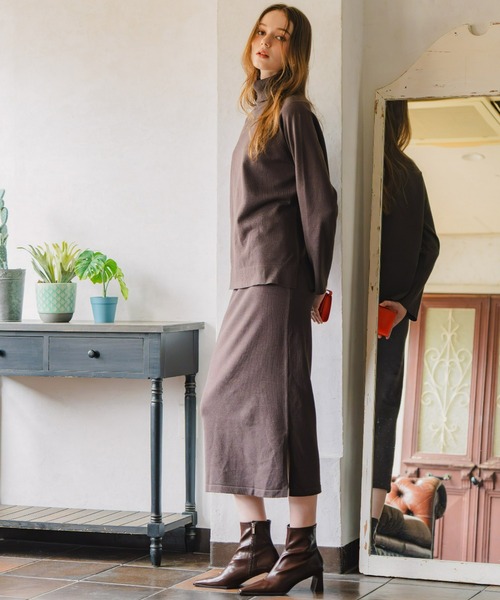 Maison INNESS(メゾンアイネス)の「【ZOZO限定】エフォートレスニットセットアップ(セットアップ・レディース・ブラック/ブラウン・S/M/L/LL/3L)」の21枚目の写真