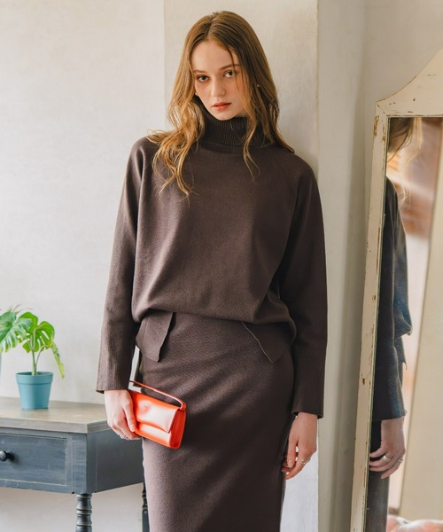 Maison INNESS(メゾンアイネス)の「【ZOZO限定】エフォートレスニットセットアップ(セットアップ・レディース・ブラック/ブラウン・S/M/L/LL/3L)」の15枚目の写真