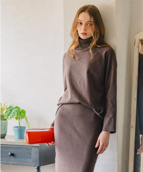 Maison INNESS(メゾンアイネス)の「【ZOZO限定】エフォートレスニットセットアップ(セットアップ・レディース・ブラック/ブラウン・S/M/L/LL/3L)」の16枚目の写真