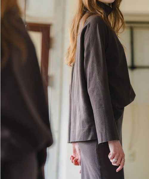 Maison INNESS(メゾンアイネス)の「【ZOZO限定】エフォートレスニットセットアップ(セットアップ・レディース・ブラック/ブラウン・S/M/L/LL/3L)」の22枚目の写真