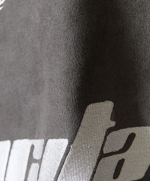 ROOPTOKYO（ループトウキョウ）の「カットスエードL/Sゲームシャツ ロンT 長袖 ユニフォーム風 サッカーTシャツ フロント刺繍 袖ライン 裾ドロスト メンズ レディース 2026年 秋 秋服 冬 冬服（Tシャツ/カットソー・メンズ・アイボリー/チャコール・M/L）」の3枚目の写真