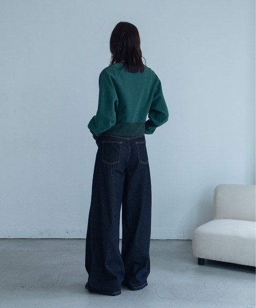 VACANCY(ヴァカンシー)の「ナポレオンボタンカーブデニム(デニムパンツ・レディース・ダークブルー・LARGE/MEDIUM/SMALL)」の6枚目の写真