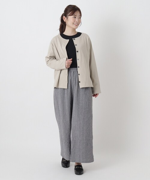 one'sterrace(ワンズテラス)の「コットン バスククルーネックカーディガン(カーディガン/ボレロ・レディース・ブラック系8/ブルー系その他7/ベージュ系8・02)」の17枚目の写真