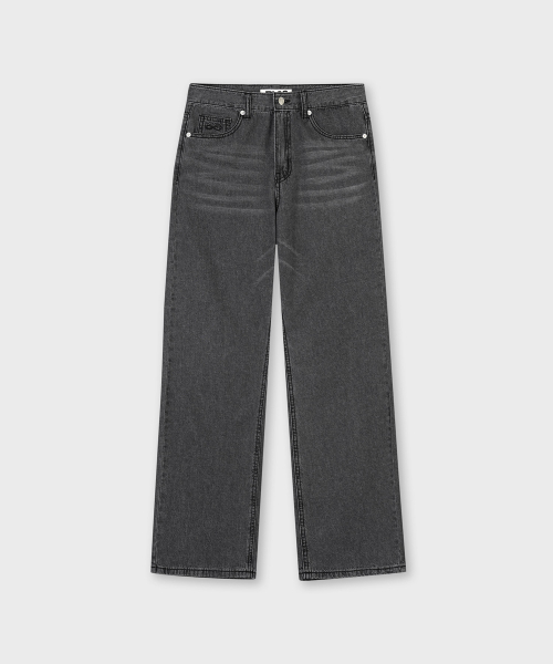 PLAC WOMEN(プレイス・ウィメン)の「リネンブレンドストレートデニムパンツ M09 ダークグレー(デニムパンツ・レディース・チャコールグレー・24)」の8枚目の写真