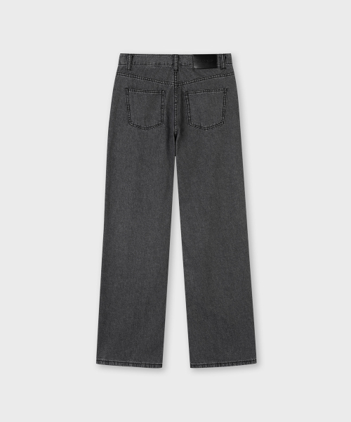 PLAC WOMEN(プレイス・ウィメン)の「リネンブレンドストレートデニムパンツ M09 ダークグレー(デニムパンツ・レディース・チャコールグレー・24)」の9枚目の写真