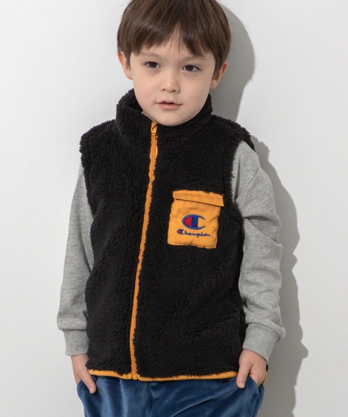 Champion : ボアベスト＆スカート セットアップ チャンピオン〉ボアベスト（ベスト）｜Champion（チャンピオン）の