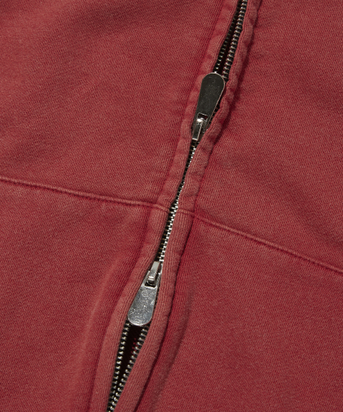 suade（スエード）の「CROPPED WASHED HOOD ZIP UP [RED]（パーカー・レディース・その他・LARGE/SMALL/MEDIUM）」の5枚目の写真
