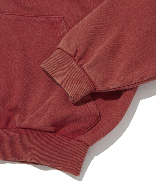 suade（スエード）の「CROPPED WASHED HOOD ZIP UP [RED]（パーカー・レディース・その他・LARGE/SMALL/MEDIUM）」の6枚目の写真