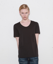 FACTOTUM | バイオシルキーシリーズ Uネック半袖カットソー　　　　　　　FACTOTUM/ファクトタム(Tシャツ/カットソー)
