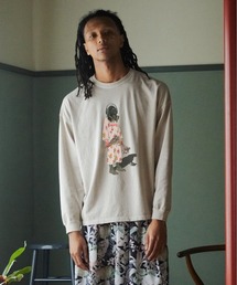 STOF（ストフ）の「PIGMENT-DYED L/S TEE（/FLOWER DRIFTER）（Tシャツ/カットソー）」
