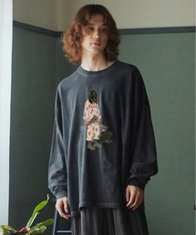 STOF（ストフ）の「PIGMENT-DYED L/S TEE（/FLOWER DRIFTER）（Tシャツ/カットソー）」