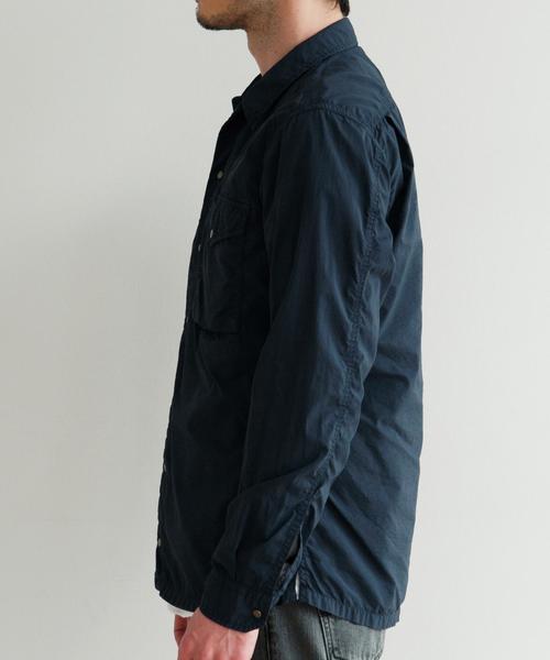 green label relaxing(グリーンレーベルリラクシング)の「SC G/D NY/TAFFETA ミリタリー シャツジャケット◆(シャツ/ブラウス・メンズ・オリーブ/ネイビー・SMALL/LARGE/MEDIUM)」の4枚目の写真