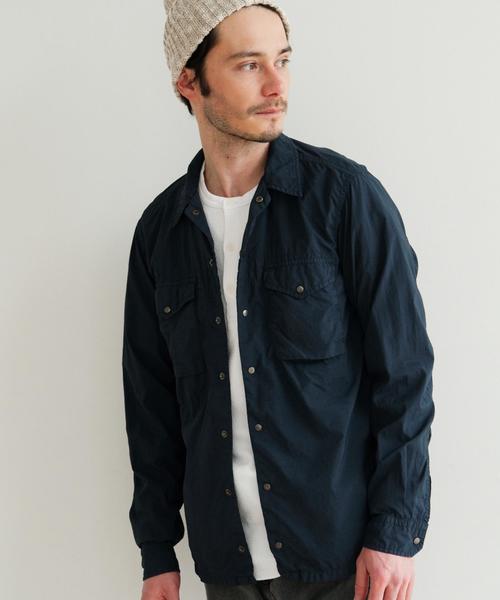 green label relaxing(グリーンレーベルリラクシング)の「SC G/D NY/TAFFETA ミリタリー シャツジャケット◆(シャツ/ブラウス・メンズ・オリーブ/ネイビー・SMALL/LARGE/MEDIUM)」の12枚目の写真