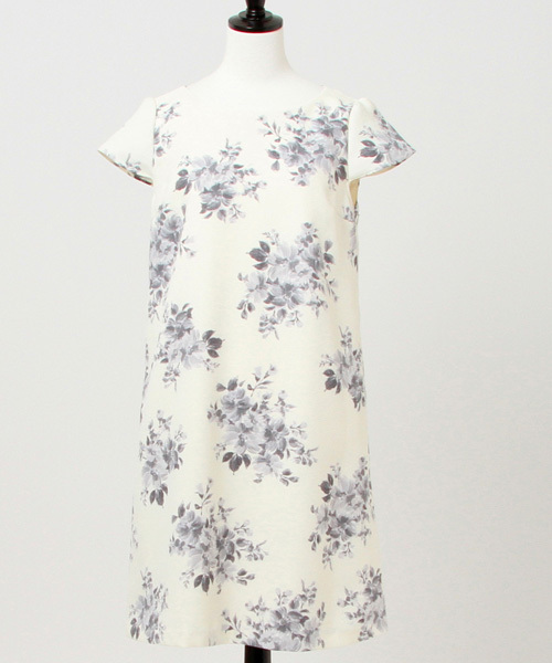 MISCH MASCH（ミッシュマッシュ）の「サック花柄ワンピース（ワンピース・レディース・ライトブルー/イエロー/ホワイト・MEDIUM）」の3枚目の写真