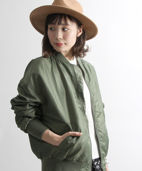 WEGO（ウィゴー）の「WEGO/MA-1（MA-1・レディース・ピンク/ライトパープル/ブラック/カーキ・FREE）」の3枚目の写真