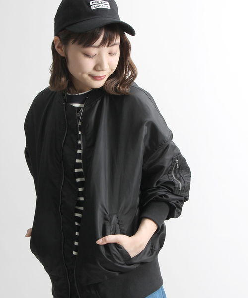 WEGO（ウィゴー）の「WEGO/MA-1（MA-1・レディース・ピンク/ライトパープル/ブラック/カーキ・FREE）」の2枚目の写真