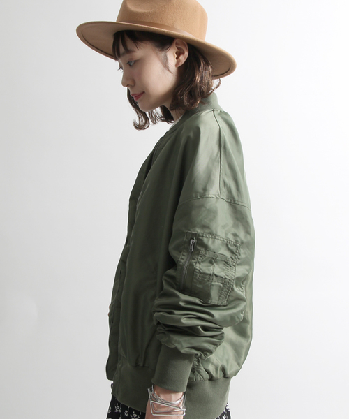 WEGO（ウィゴー）の「WEGO/MA-1（MA-1・レディース・ピンク/ライトパープル/ブラック/カーキ・FREE）」の5枚目の写真