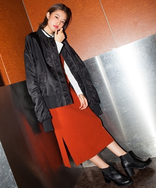 WEGO（ウィゴー）の「WEGO/MA-1（MA-1・レディース・ピンク/ライトパープル/ブラック/カーキ・FREE）」の10枚目の写真